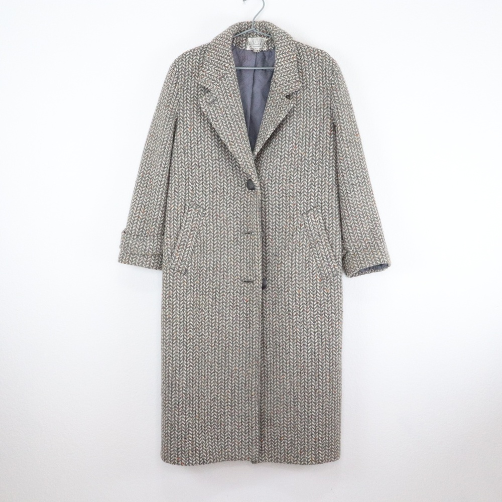 BRITANNY Vintage Wool Herringbone Coat
